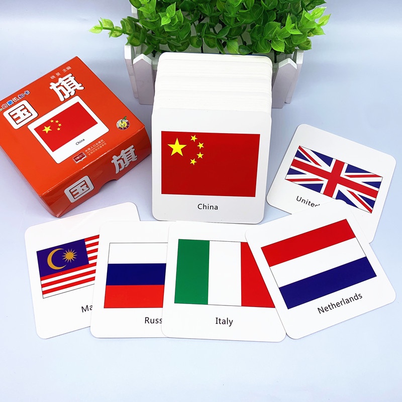 Kad bendera kebangsaan dunia bayi dan kanakkanak kecil peta