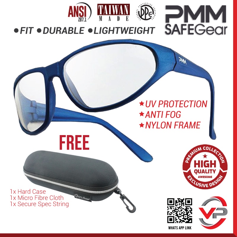 SAFEGEAR SGO1 ANTI FOG SAFETY GLASSES SPEC SAFETY ANSI Z87 ASIAN