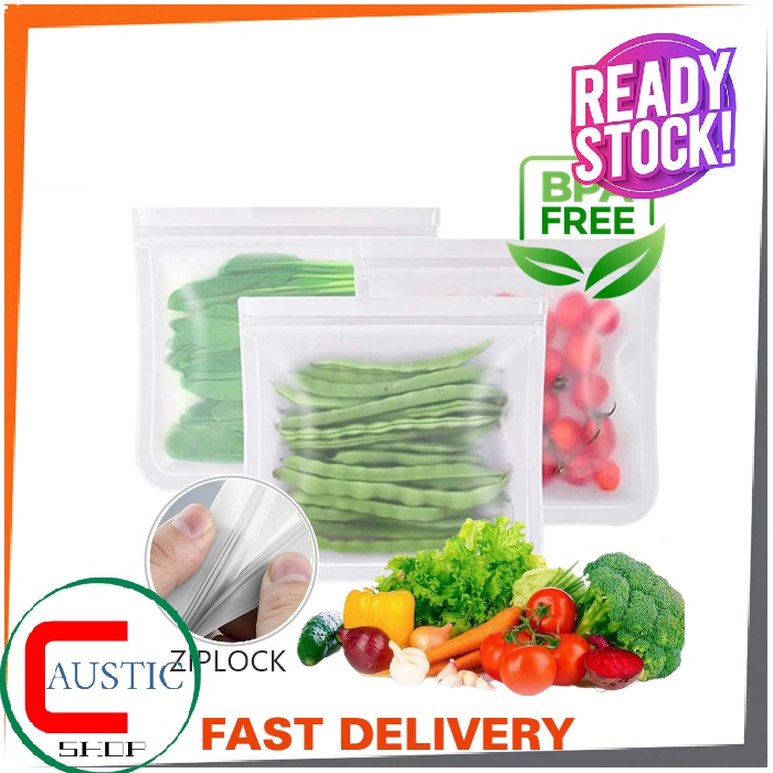 Silicone Food Storage Bag Baby Food Storage Containers Reusable Stand