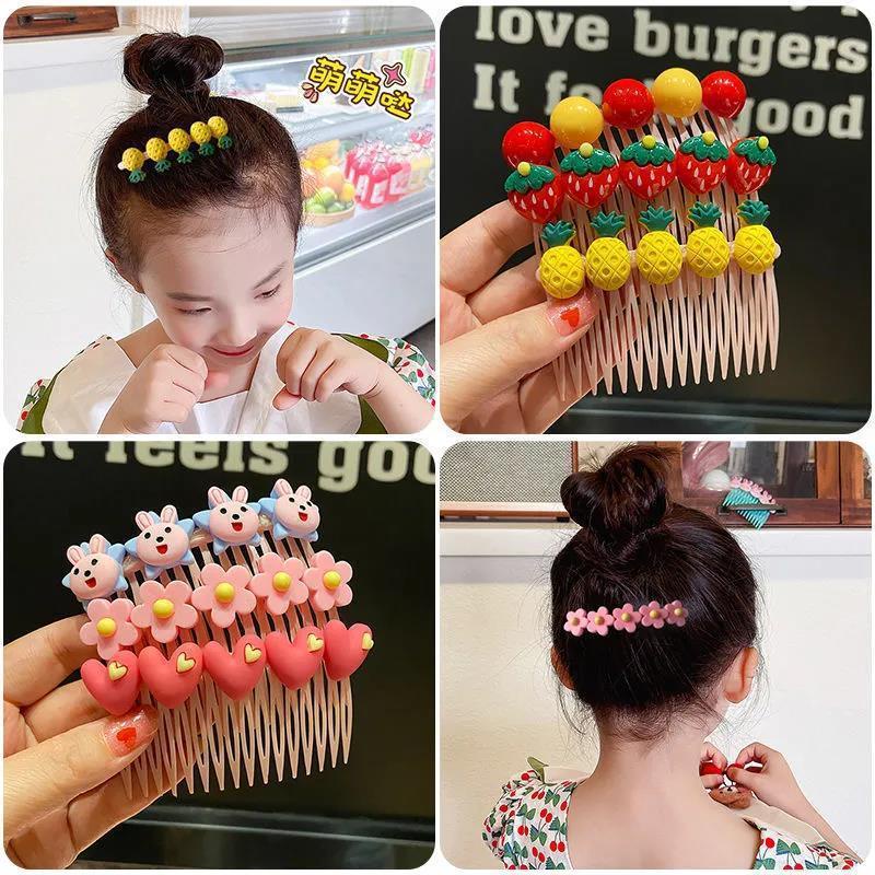 [PRINCESS Kesli] Girls' Hair Comb with Fruit Flower Pattern, Cute ...