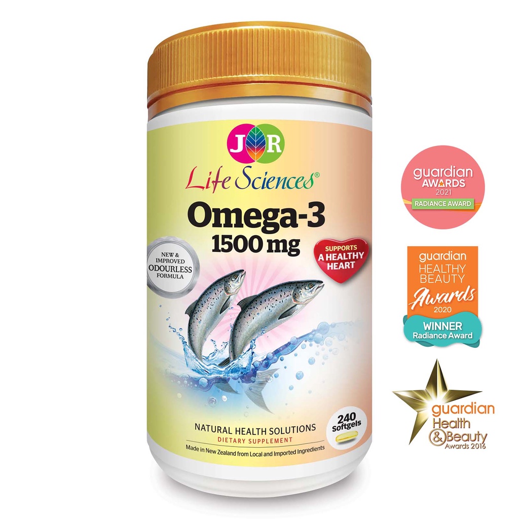 JR Life Sciences High Strength Omega-3 1500mg (240 Softgels) | Shopee ...