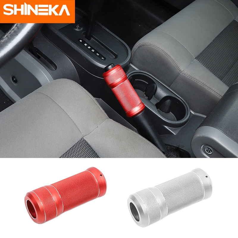 SHINEKA Handbrake Grips for Jeep Wrangler JK Car Hand brake Cover Accessories for Jeep Wrangler
