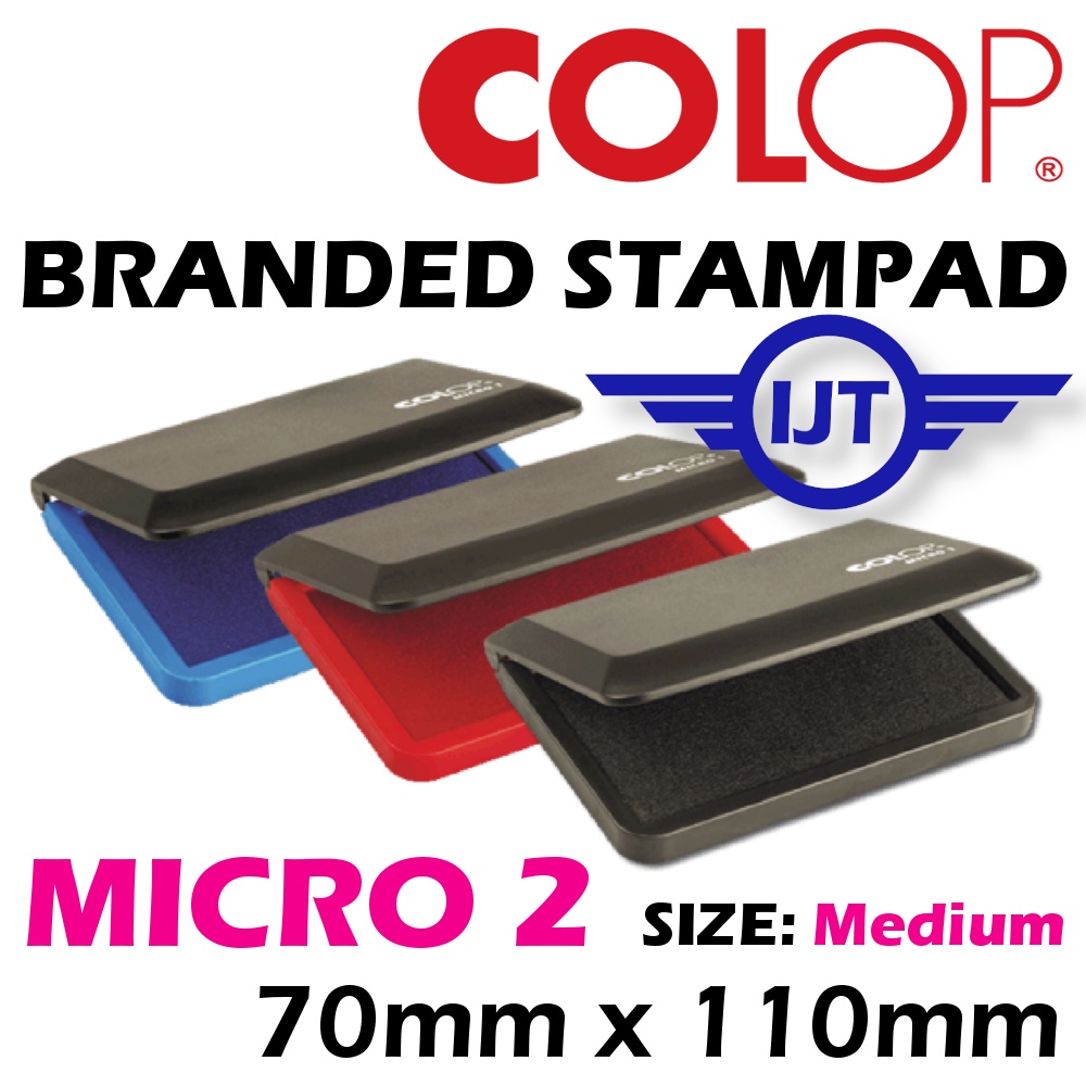 INKPAD for RUBBER STAMPS blue Colop micro 2