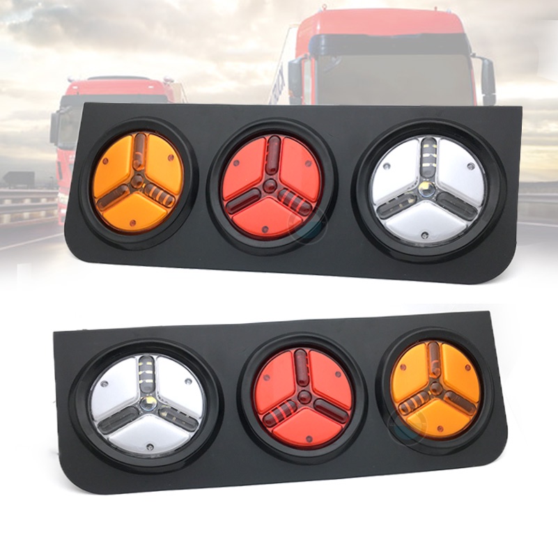 24V Waterproof Durable Car Truck LED Rear Tail Light Warning Lights ...
