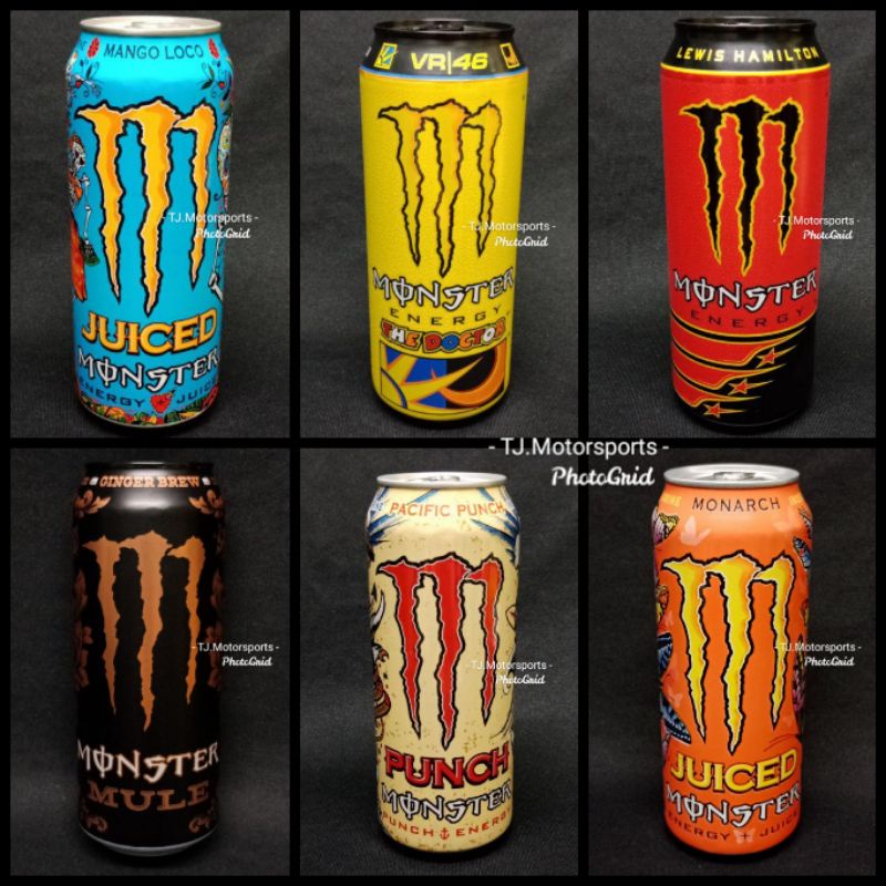 Monster Energy Drink Nitro Special Edition Rossi Hamilton Mango Loco Pacific Punch Mule Monarch