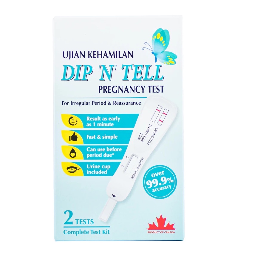 Dip N Tell Pregnancy Test Result in 1 minute 2's | Shopee Malaysia