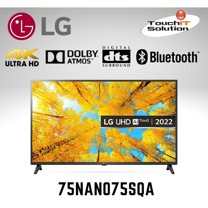 LG 75 inch 75NANO75SQA 4K Smart NanoCell TV NANO75SQA 75NANO75SQA ...