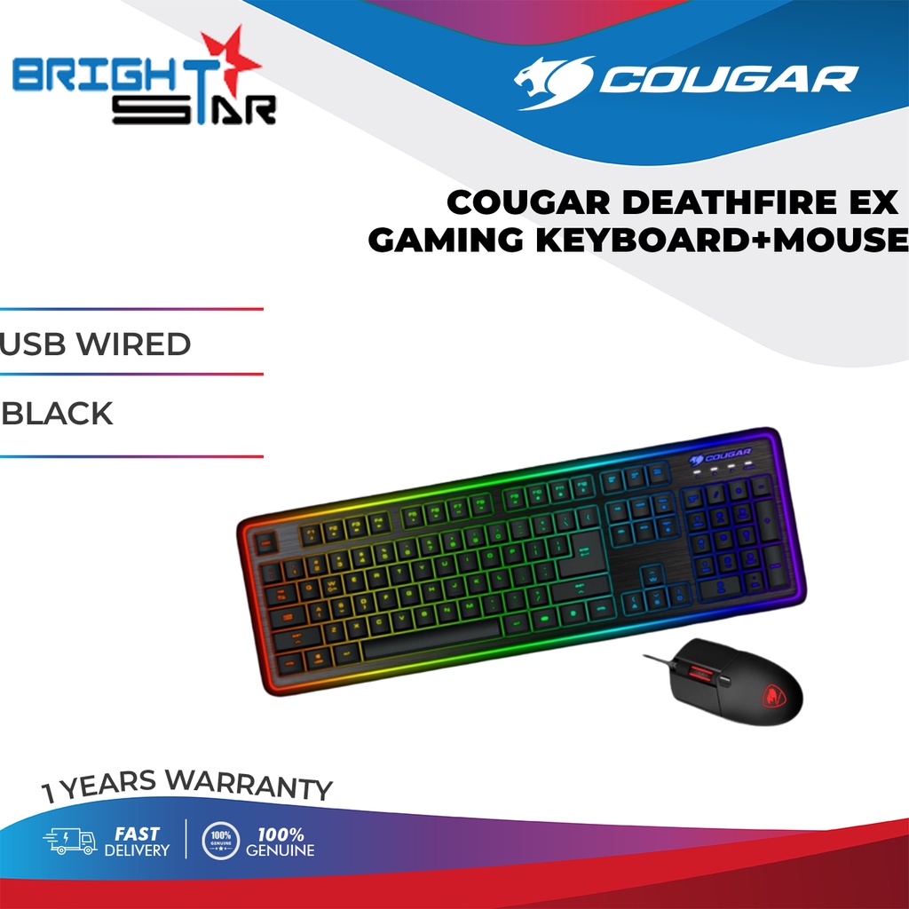 COUGAR DEATHFIRE EX GAMING KEYBOARD+MOUSE COMBO Shopee Malaysia