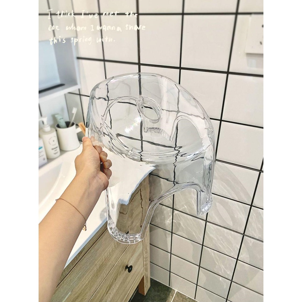 BO.EN Acrylic transparent stool / Shoe Changing Stool / Children's Low ...