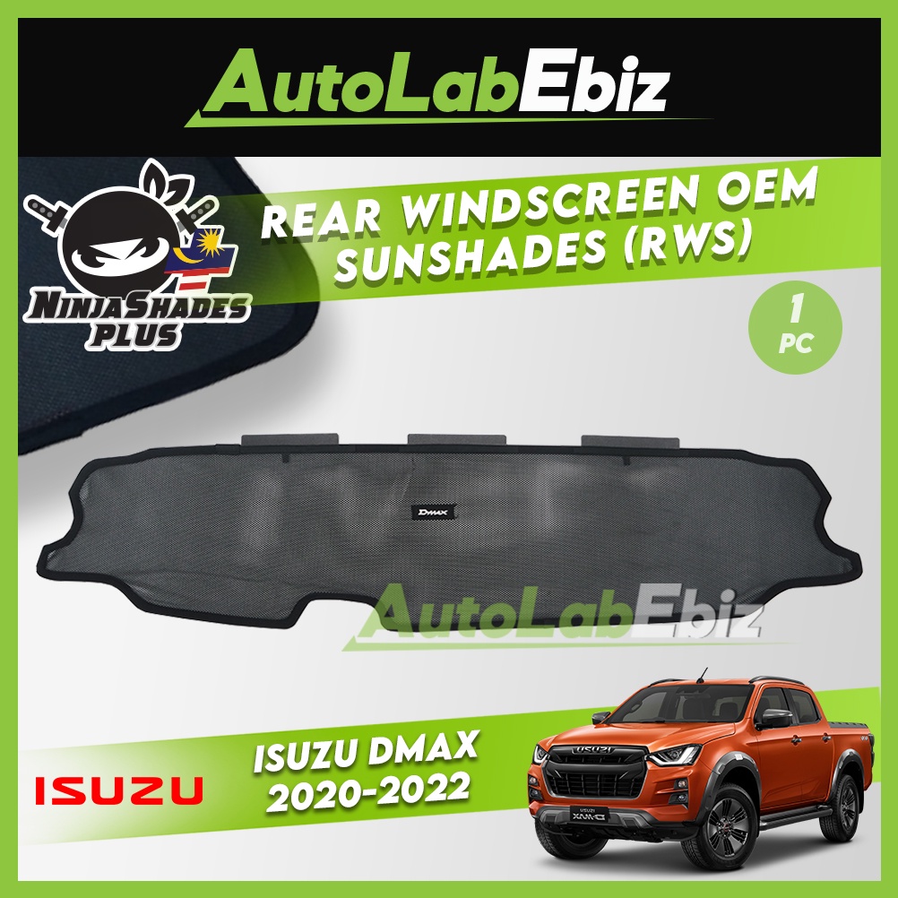Isuzu DMax 2020-2023 NinjaShades Plus Rear Windscreen OEM Sunshades ...