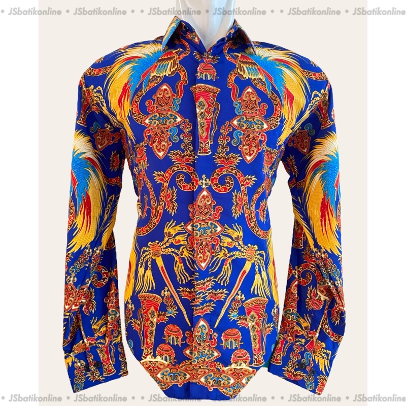 PRIA KEMEJA [JS Batik] Men's batik Shirt Sogan prada Papua cendrawasih ...