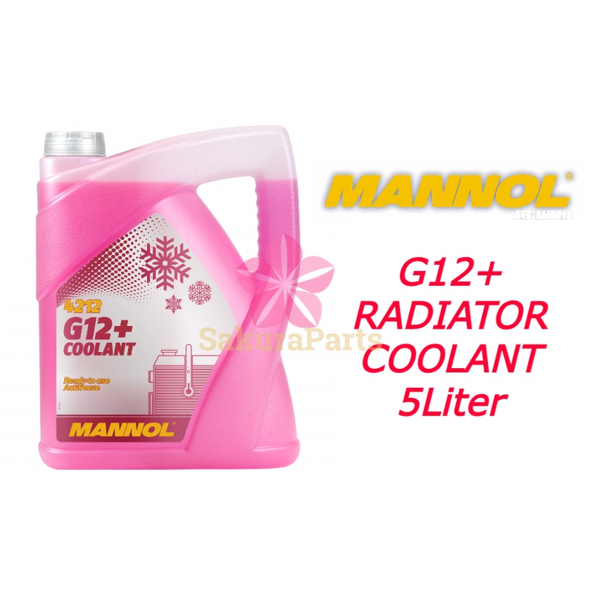 Mannol 4212 G12+ Pink Radiator Coolant 5Liter | Shopee Malaysia