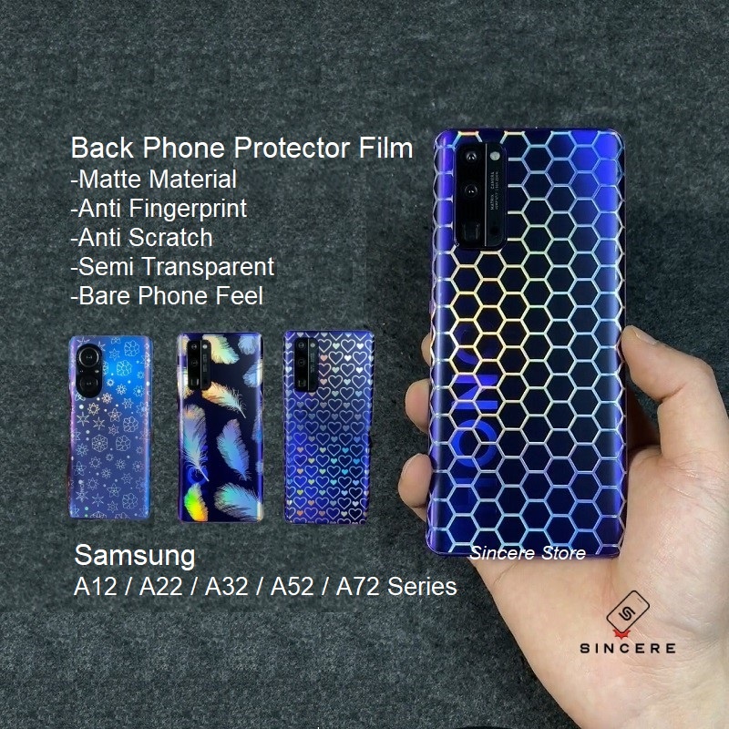 Back Skin Protector Film For Samsung Galaxy A12 A22 5G A32 A52 A52S A72 ...