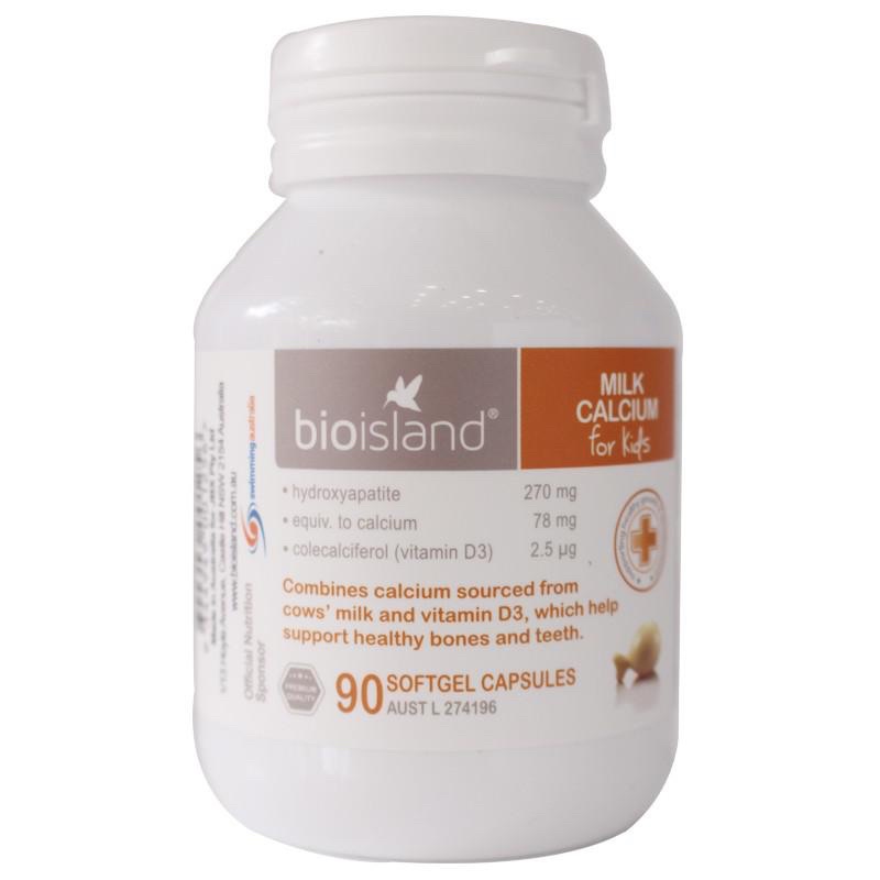 Bio Island milk calcium for kids Of Australia calcium Supplement for