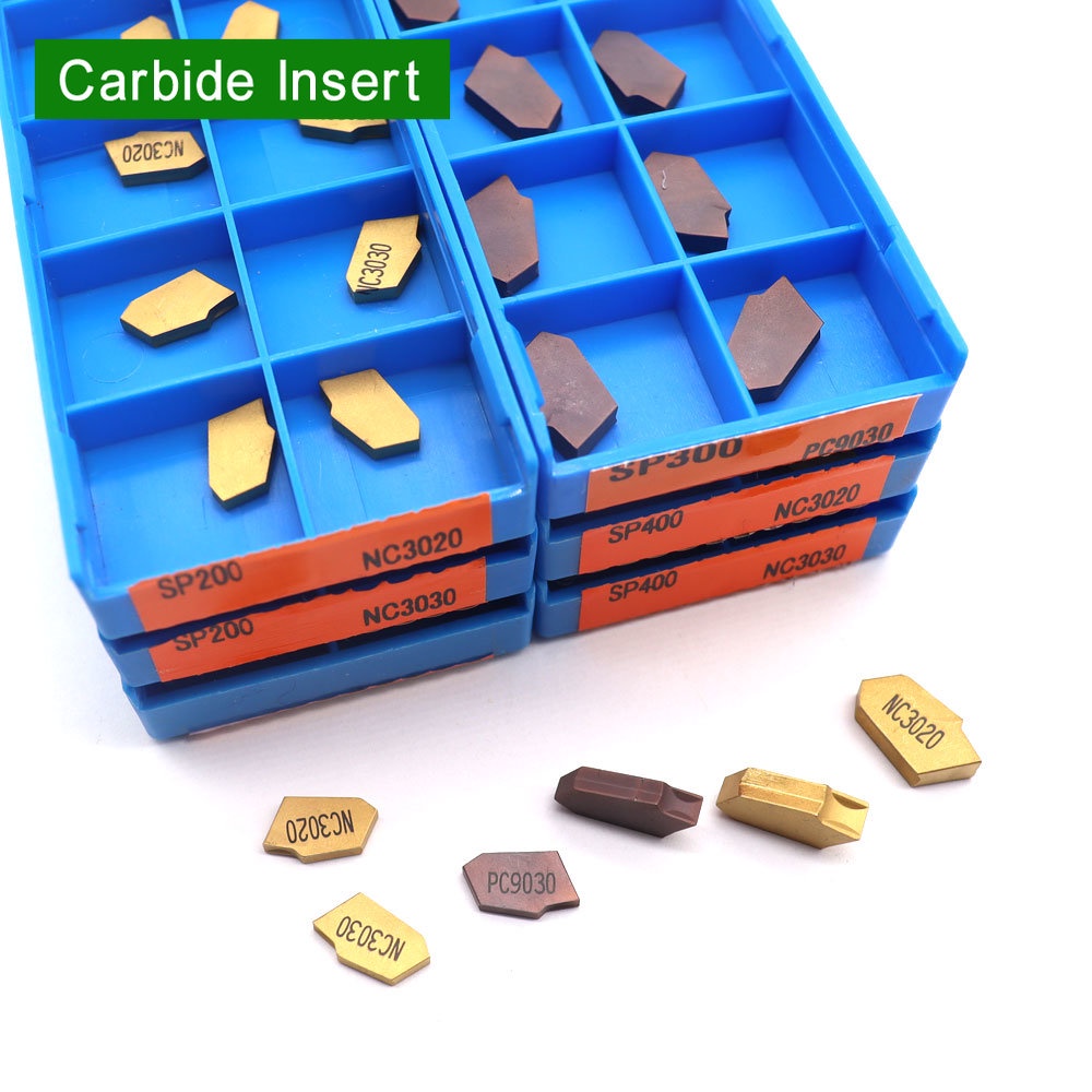 10pcs Grooving Inserts SP200 SP300 SP400 PC9030 NC3020 NC3030 Grooving ...