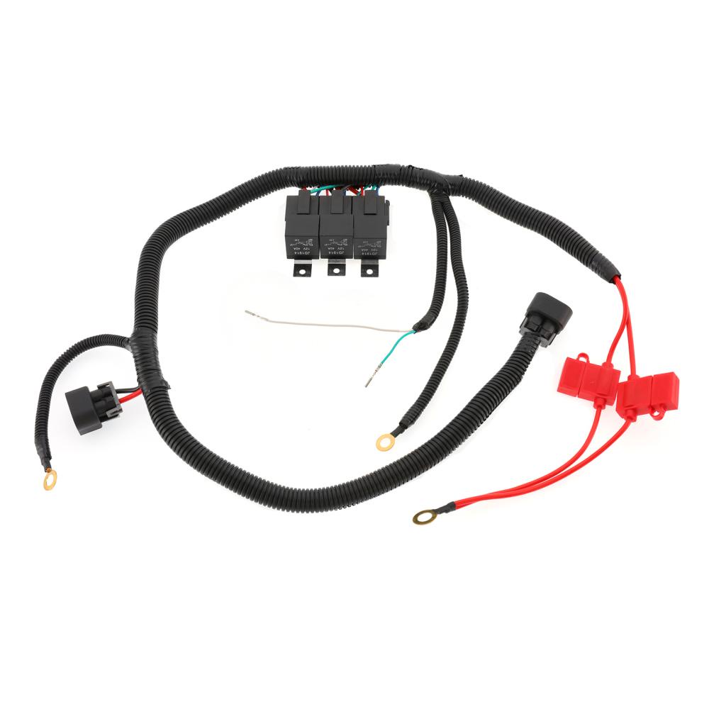 Upgrade Electric Cooling Fan Wire Harness Kit 200mm Dual Electric Fan ...