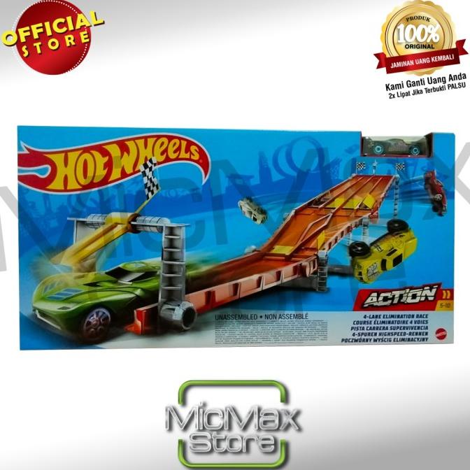 Hot Wheels Hotwheels Action Lane Elimination Race Track Set Shopee Malaysia