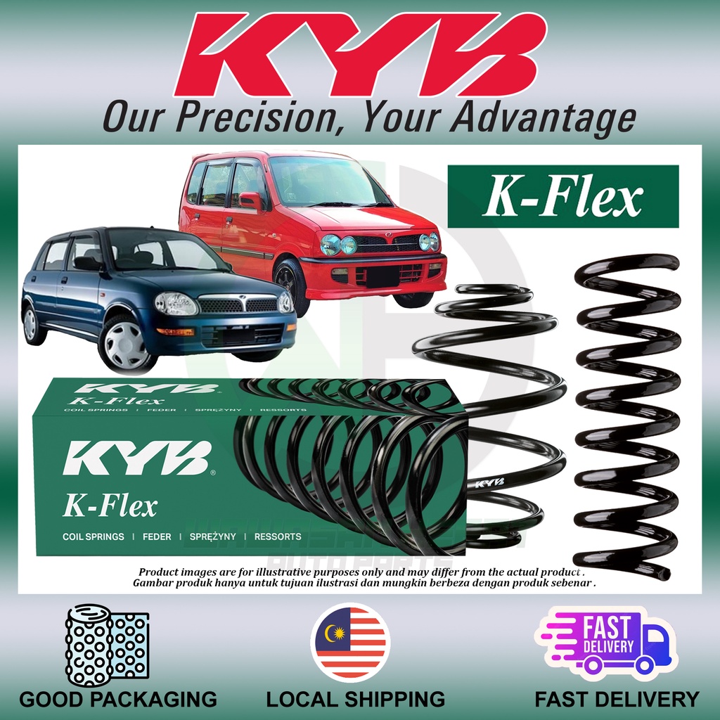 Perodua Kelisa Kenari Front Rear Coil Spring Heavy Duty Kayaba Kyb K Flex Original