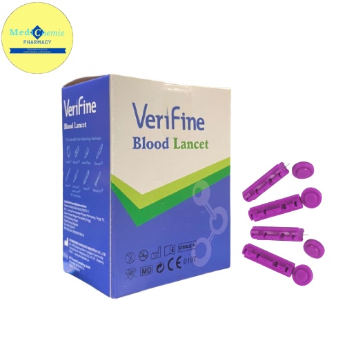 VERIFINE LANCET NEEDLE (100PCS) BLOOD LANCET 30G Shopee Malaysia