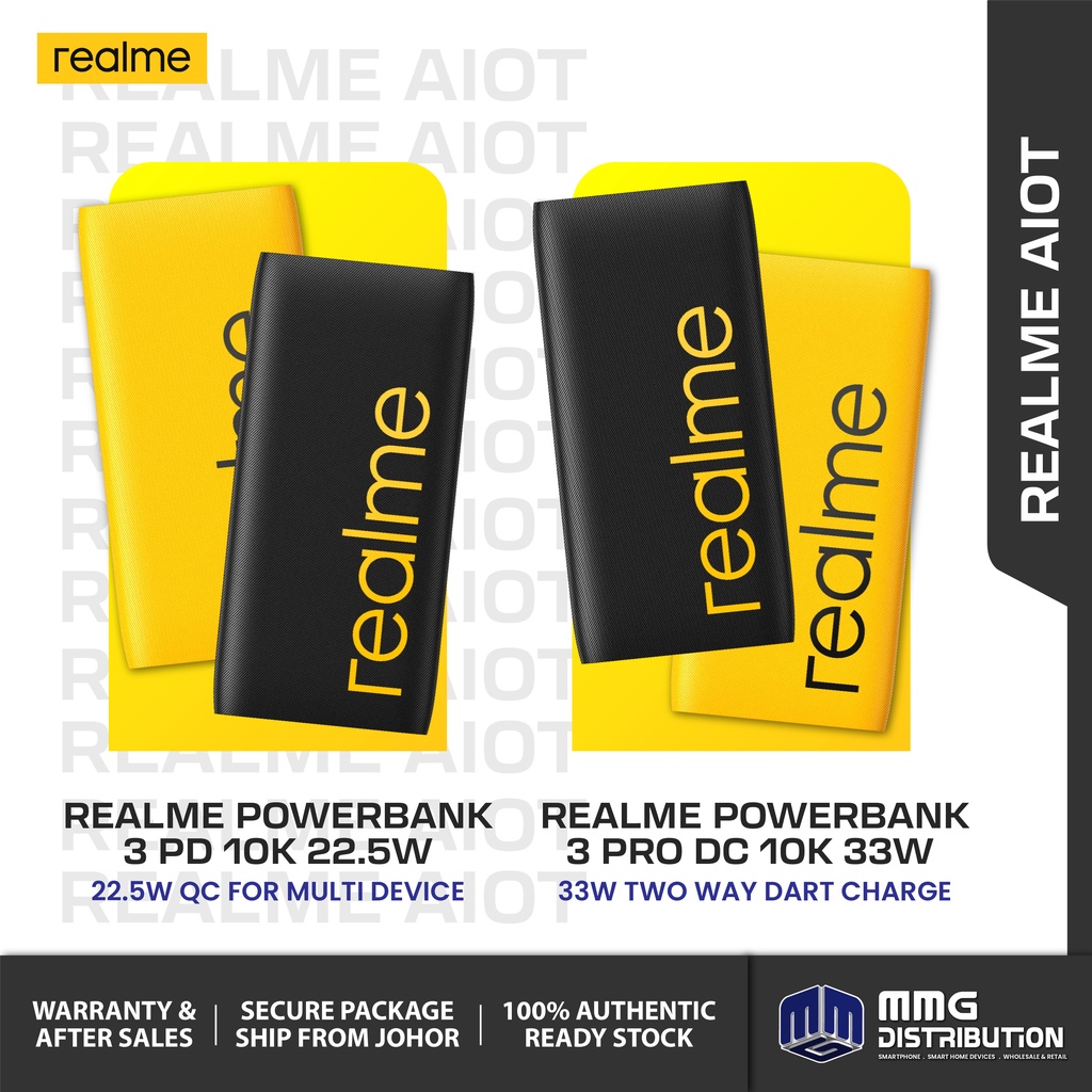 realme Power Bank 3 PD 22.5W / realme Power Bank 3 Pro Dart Charge 33W ...