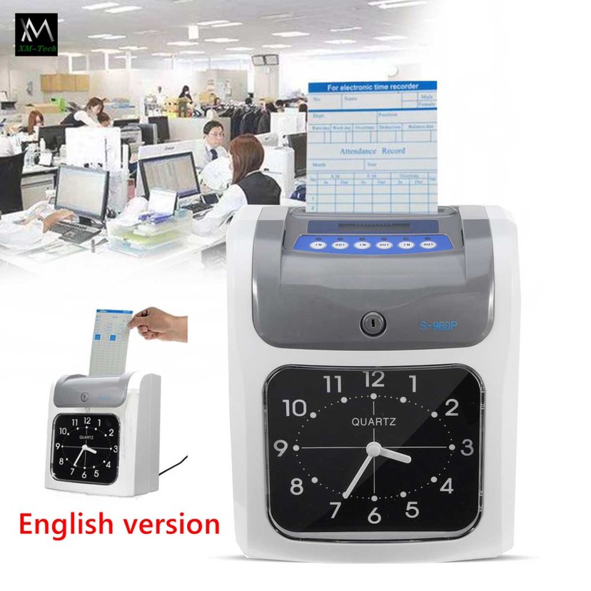 Time Recorder Time Attendance Bundy Clock Payroll Biometrics Timecard ...