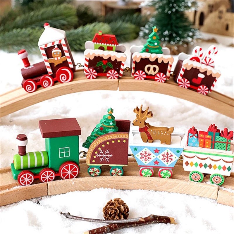 Merry Christmas Xmas Home Decorations/4 Knots Train Ornament For Home ...