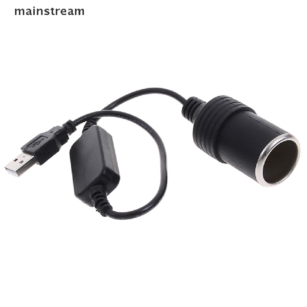 mainstream 5V 2A usb port to 12v 8w car socket adapter converter for