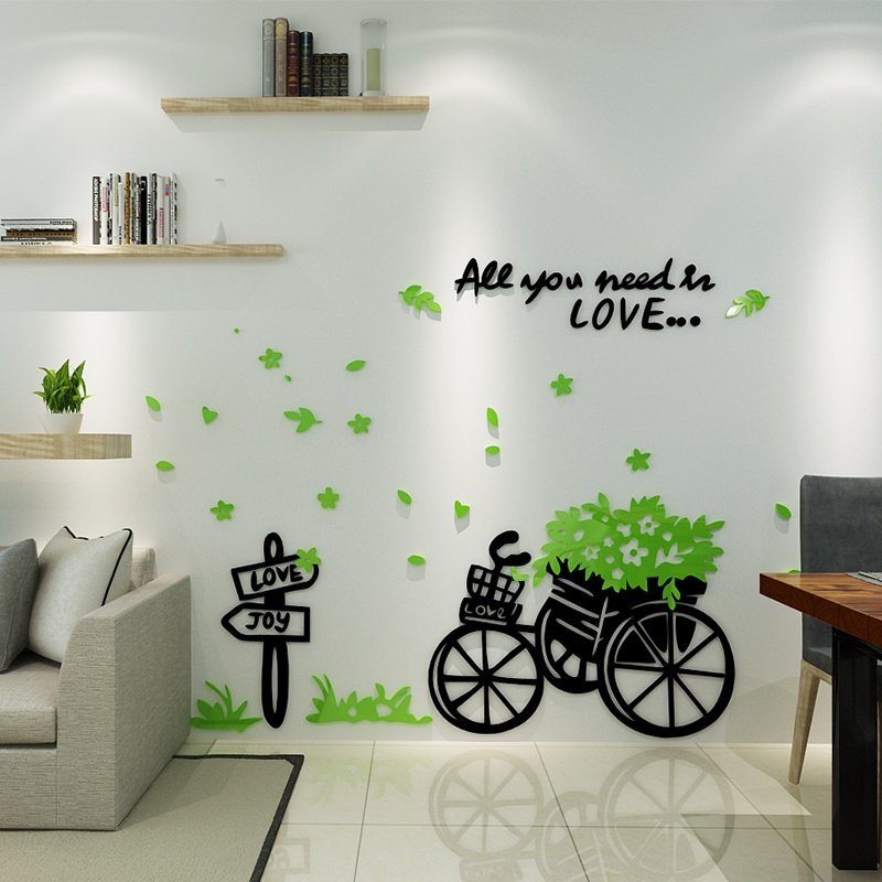 【DAORUI】Cartoon cute acrylic wall sticker 3d threedimensional wall