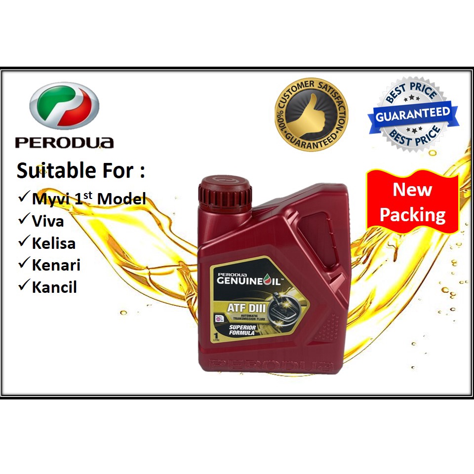 Perodua ATF D3 1Liter Auto Transmission Fluid D3 ATF Oil Shopee