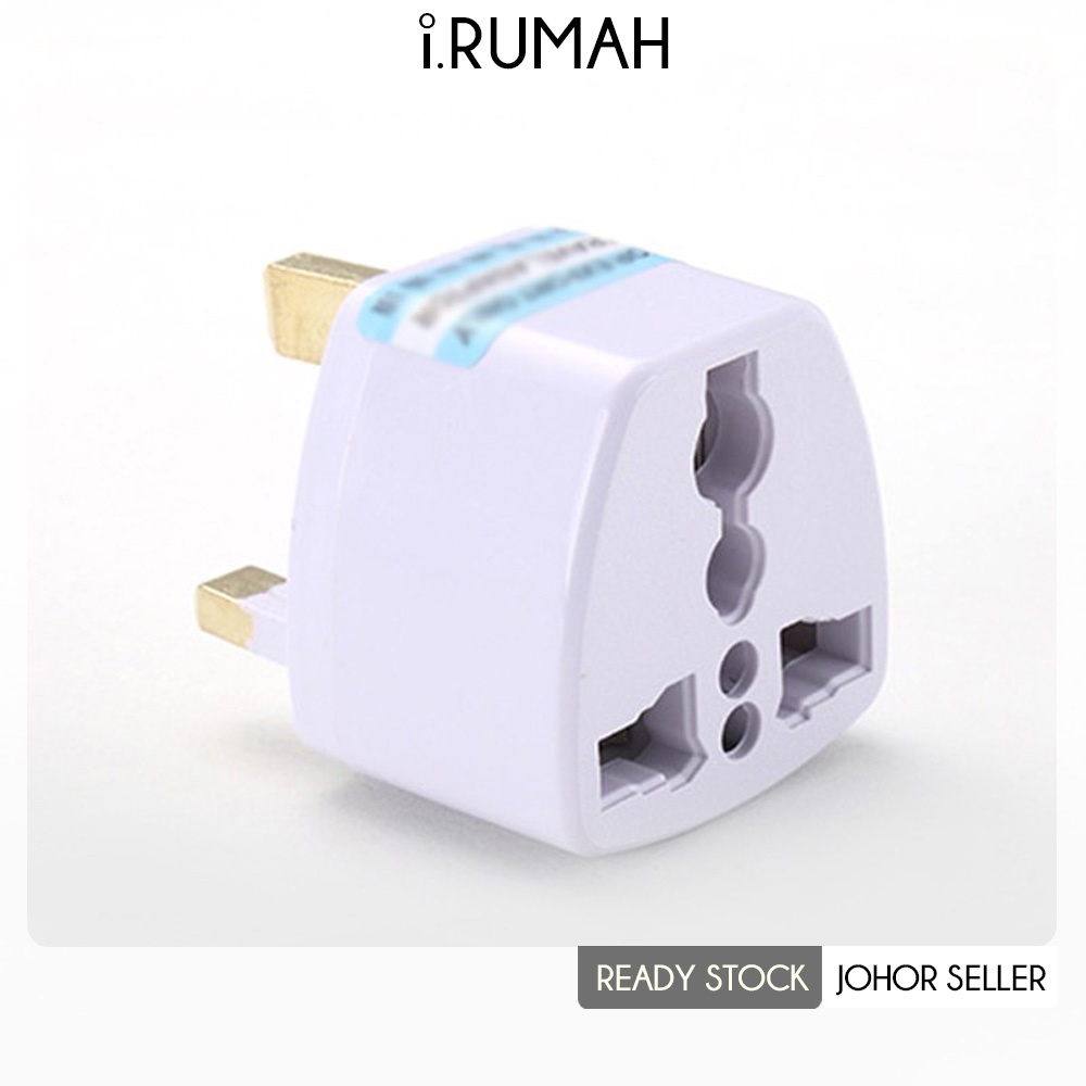 【i.Rumah】Conversion Europe Power Plug Converter Socket Adapter Converter Socket UK Pakistan