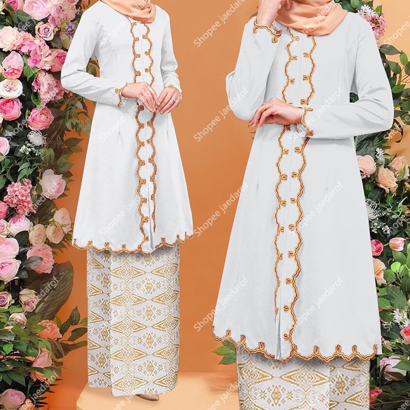 Baju Kebarung Lubah Modern Nikah Tunang Kebarung Songket Tabur Kebaya