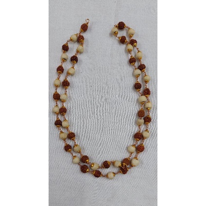 Rudraksha Thulasi Malai Copper Gold Cap 54 Beads Mala | Shopee Malaysia