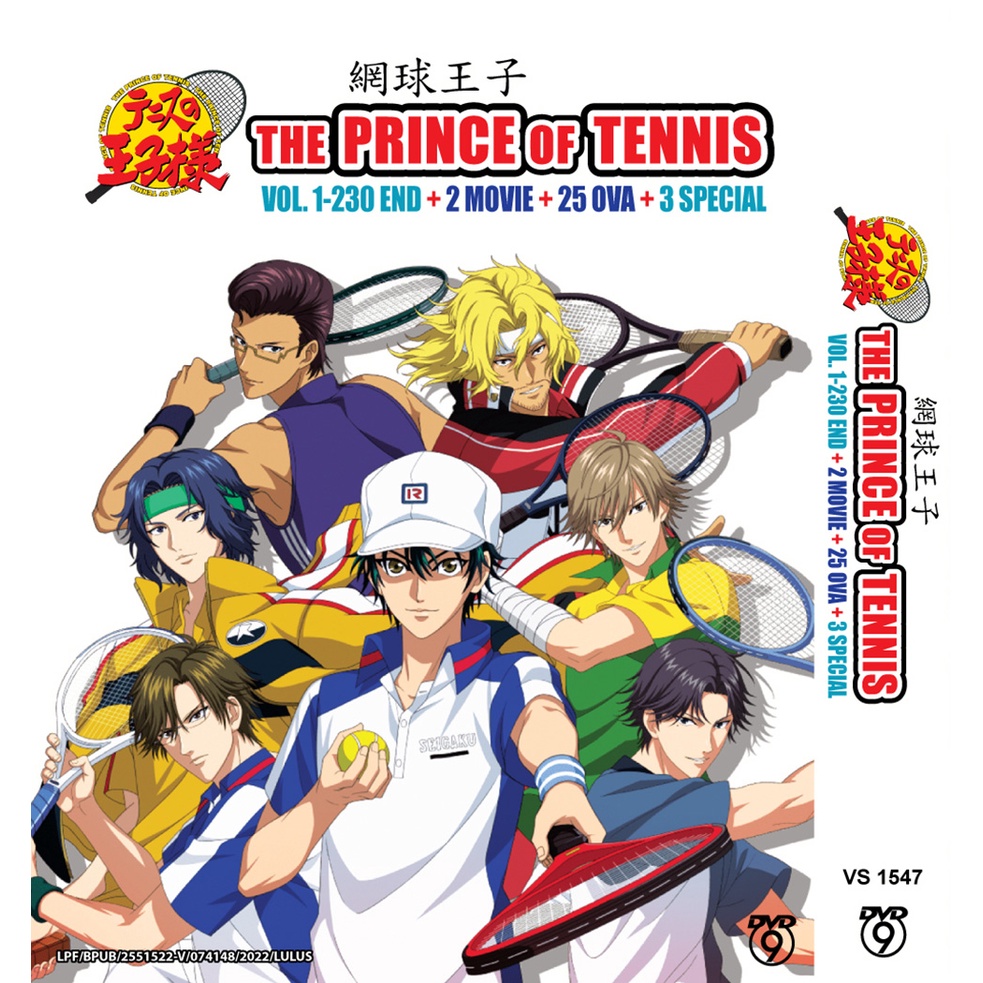 ANIME DVD~THE PRINCE OF TENNIS 網球王子 VOL. 1-230 END + 2 MOVIE + 25 OVA + 3  SPECIAL | Shopee Malaysia