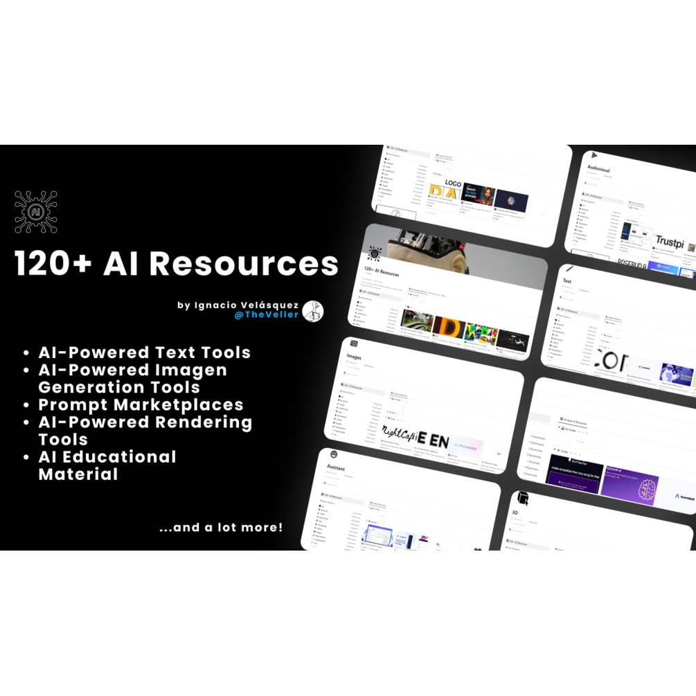 120+ Artificial Intelligence Resources AI by Notion Link | Shopee Malaysia