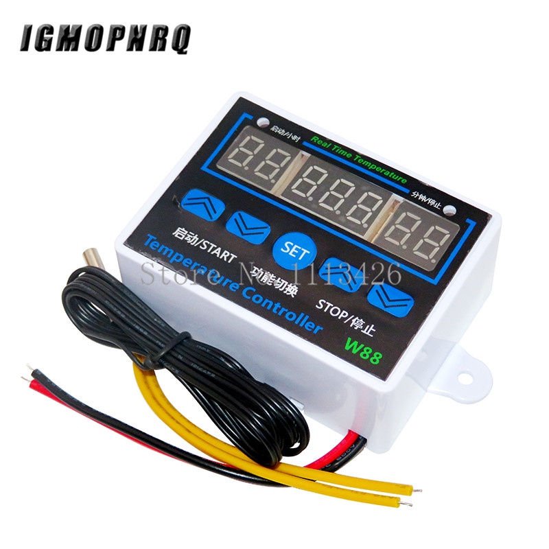 W1411 220V/12V 10A LED Digital Temperature Controller Thermostat
