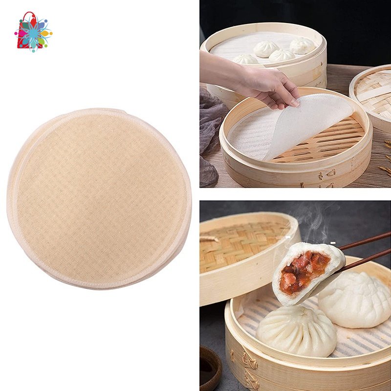 Reusable Natural Cotton Steamer Cloth Gauze Drawer Steamer Dumplings