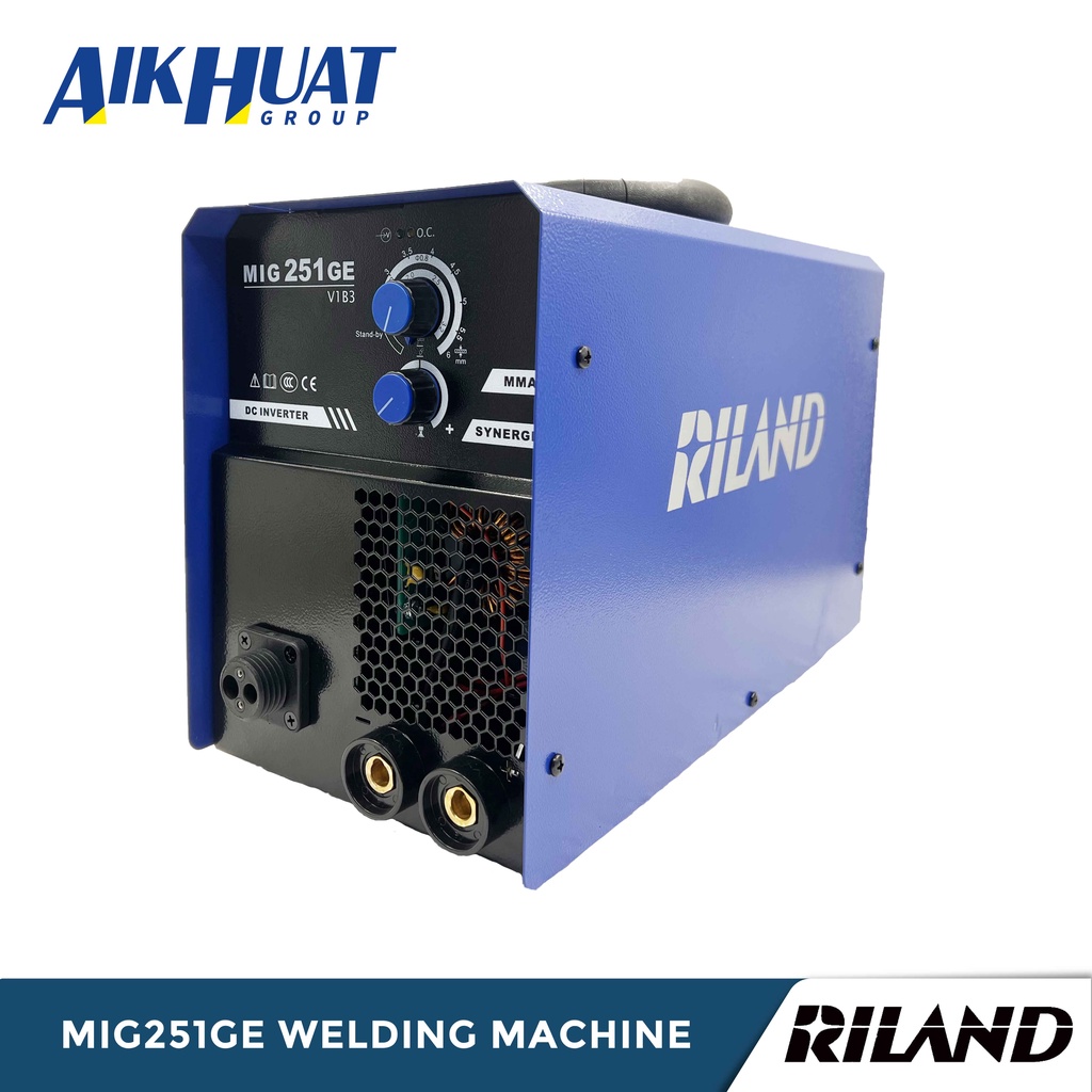 Riland Welding Machine (3IN1) MIG251GE Gasless MIG/ Gas MIG/ MMA Welding Set Shopee Malaysia