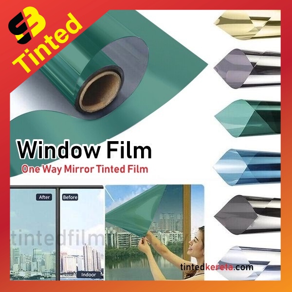 Tinted Sliding Door, One Way Mirror Window Tinting Film, Standard