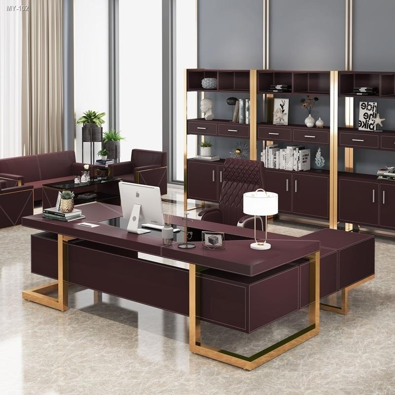 ☽Highend boss desk open office furniture boss table and chair