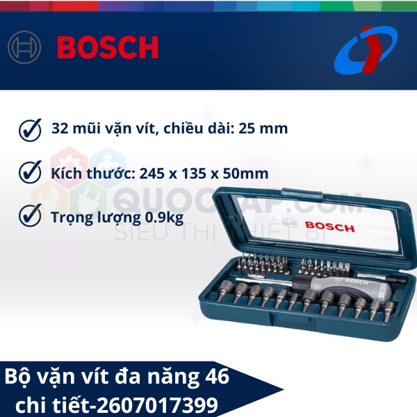 Handy Bosch 46 Piece Screwdriver Set (New Model) Shopee Malaysia