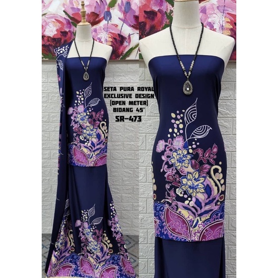 kain SETA PURA ROYAL EXCLUSIVE DESIGN kain pasang batik untuk malis ...