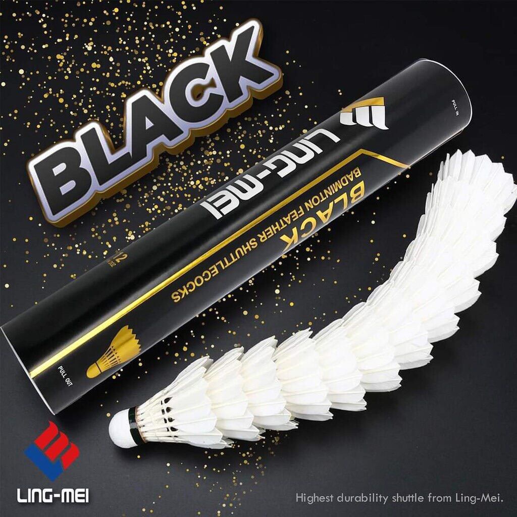 LINGMEI BLACK BADMINTON SHUTTLECOCK ( 77 SPEED 3 ) Shopee Malaysia