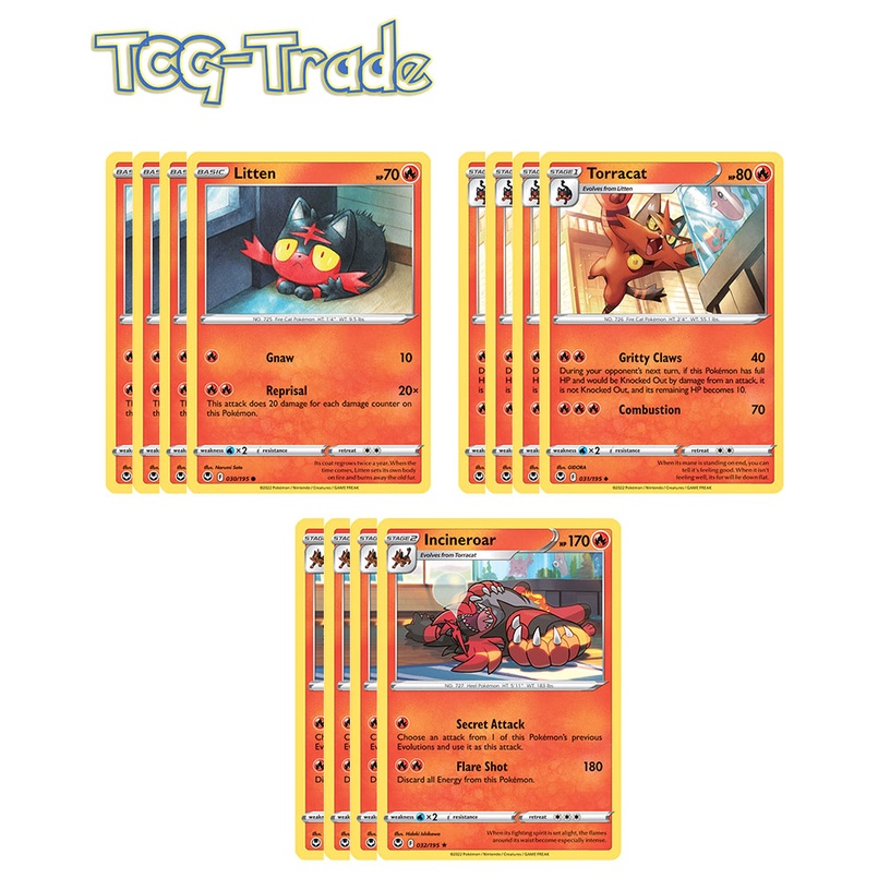 [Pokemon Player's Section] Play Set - SIT 32 Incineroar Line Playset ...