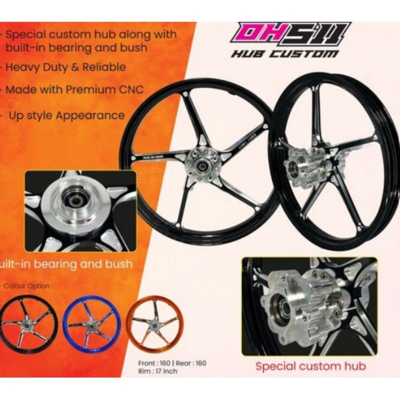 Y15/Y16 MAGIC BOY OH511 SPORT RIM (CNC CUSTOM) | Shopee Malaysia