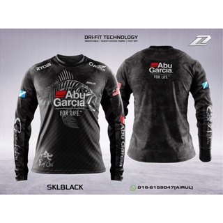 Super Premium: Malaysia Abu Garcia For Life Shimano Berkley Rapala Logo  Mens Long Sleeve Full Sublimation Microfibre Jer