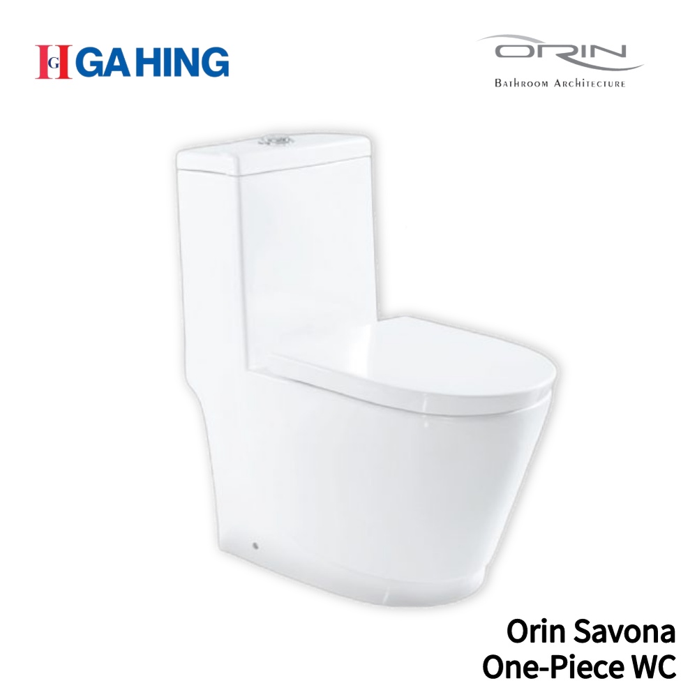 Orin Savona One Piece Toilet Bowl Water Closet Flexible Strap/Jamban