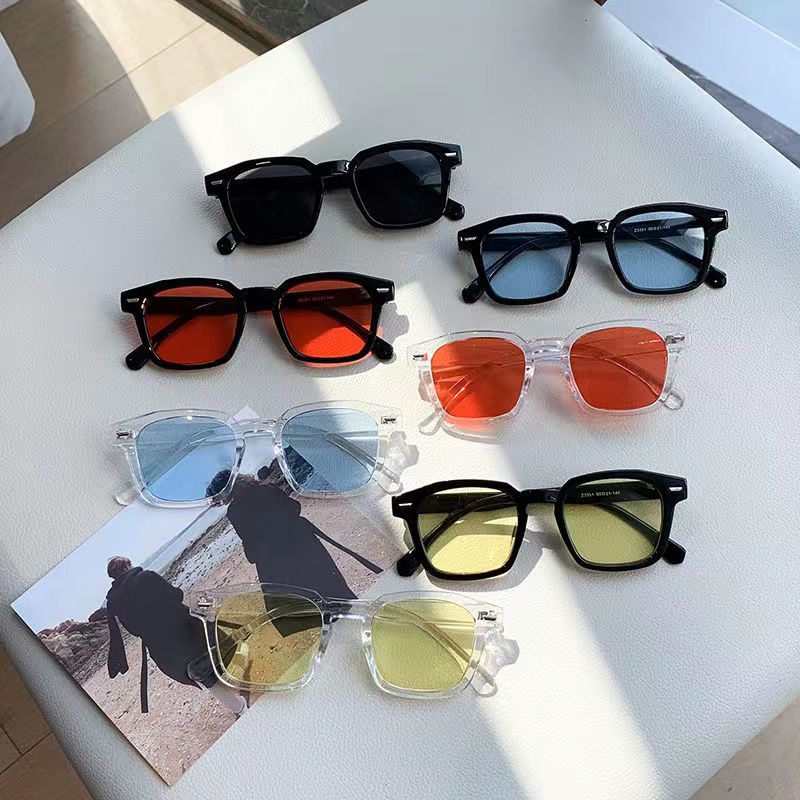 Korean retro square sunglasses for womensmall face fashion for men outdoor fashionpersonalized