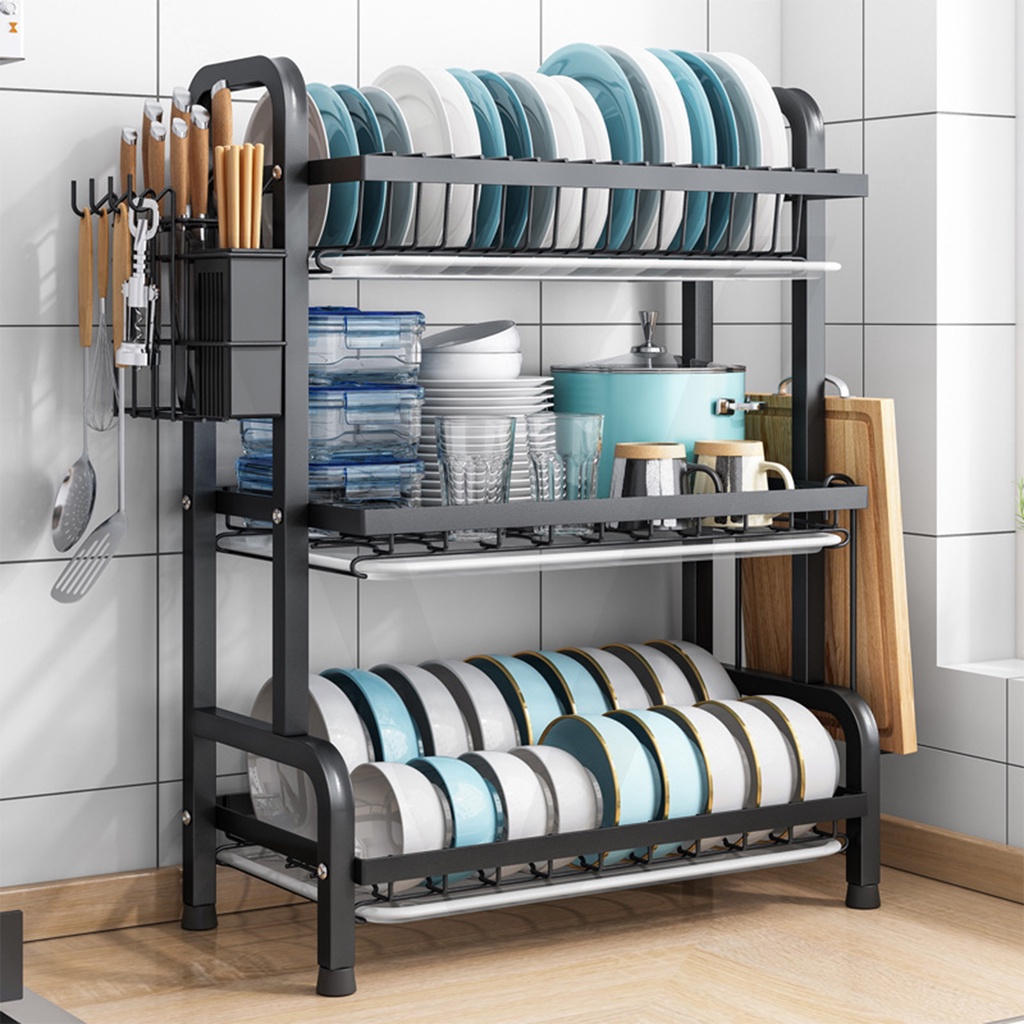 Stainless Steel Rack Dish Rack Drain Rack Rak Dapur Rak Pinggan Sinki ...