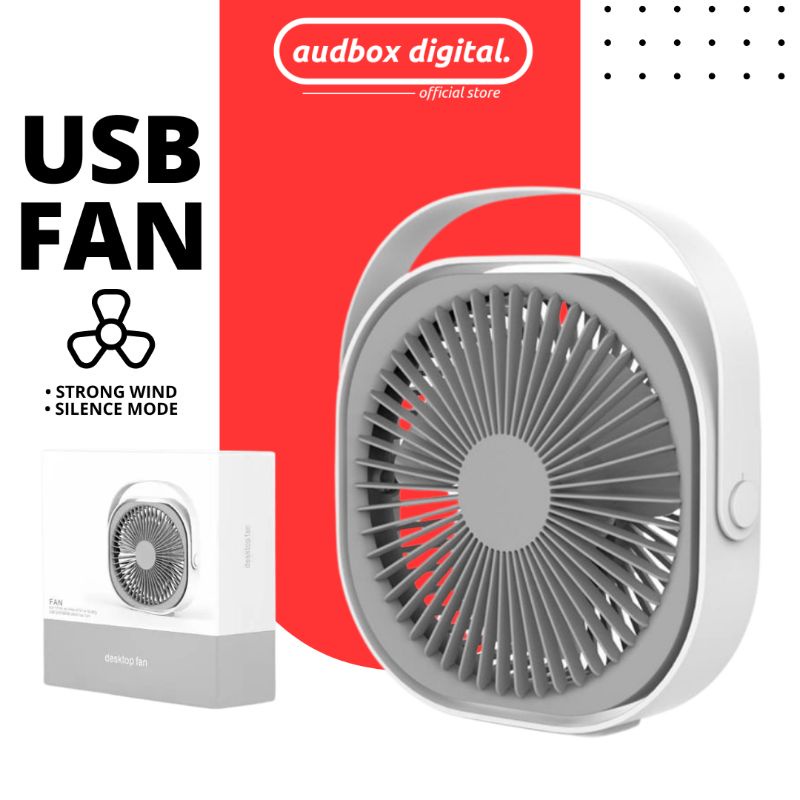Fan USB Desktop Fan USB Rechargeable Fan Portable Fan Battery Fan Big