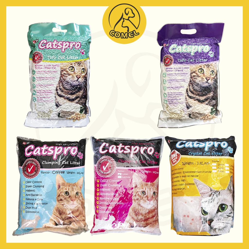 KW Catspro Clumping/Crystal/Tofu Cat Litter/Pasir Kucing 3.8L - 10L ...